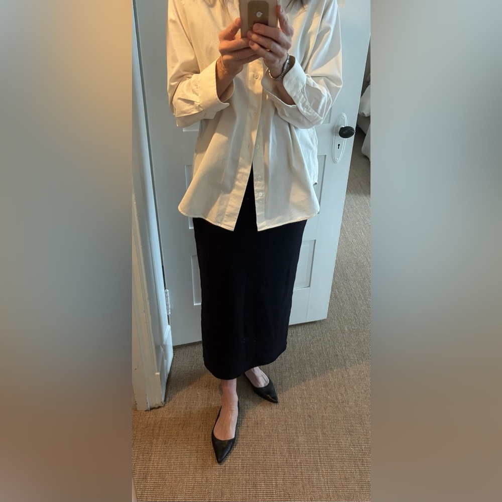 JAMIE HALLER The Sweatshirt Skirt in Black - Women's Midi Skirt - P - Picture 7 of 14
